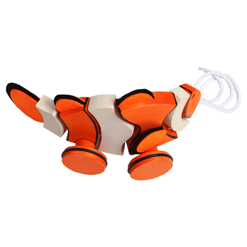 Pull Along Clownfish Toy
