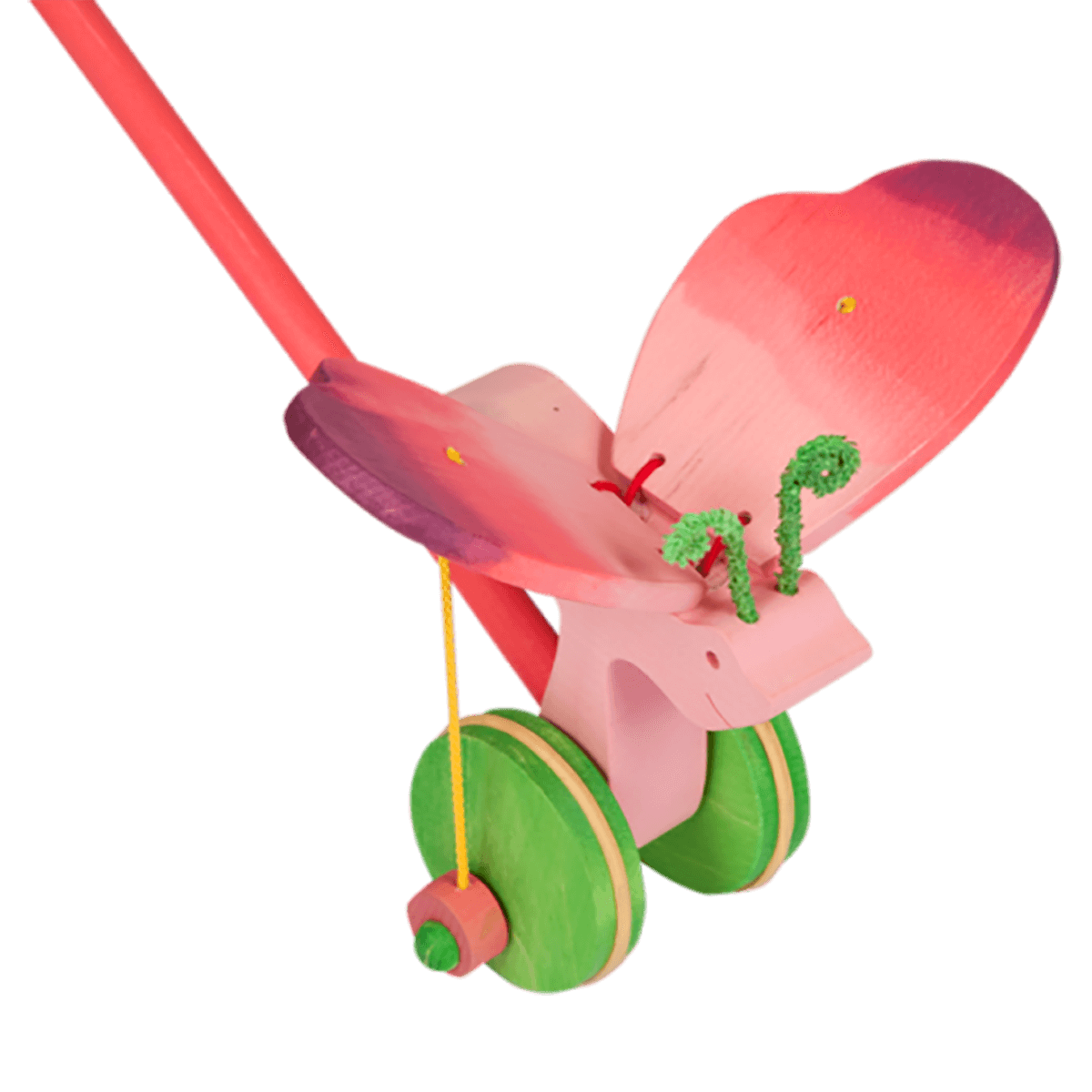 Push Along Pink Butterfly Toy Faunatoys