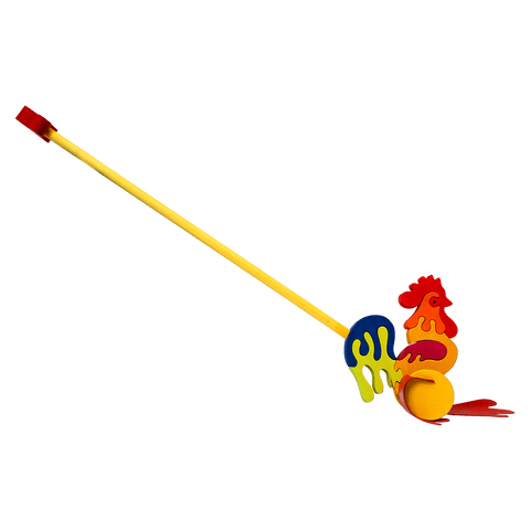 Push Along Rooster Toy