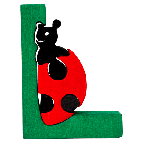 L for Ladybug Puzzle