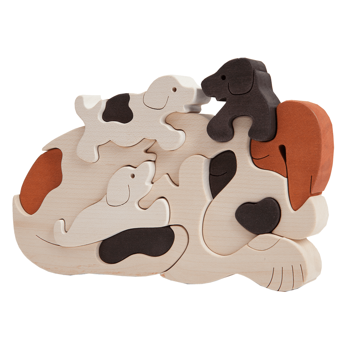 Dog Family Puzzle White
