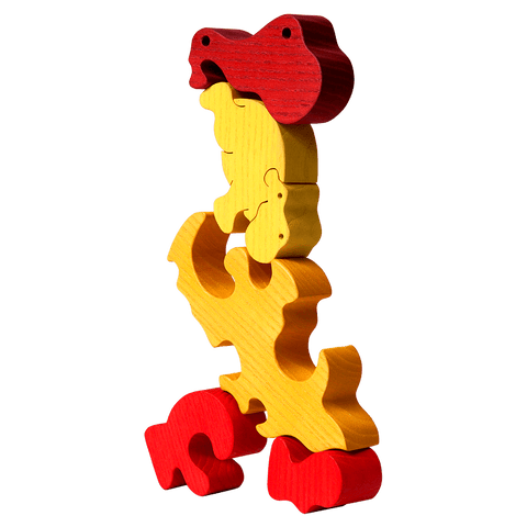 Hippo Family Puzzle - Orange