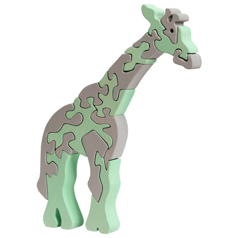 Giraffe Puzzle - Pastel Mint