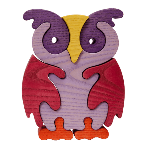 Owl Puzzle - Purple