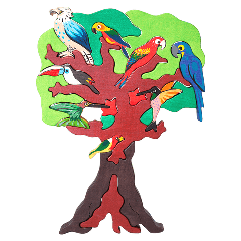 South American Bird Tree Puzzle
